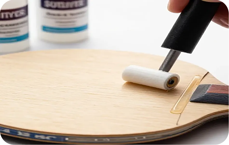 رویه راکت پینگ پنگ را با چه چسبی بچسبانیم